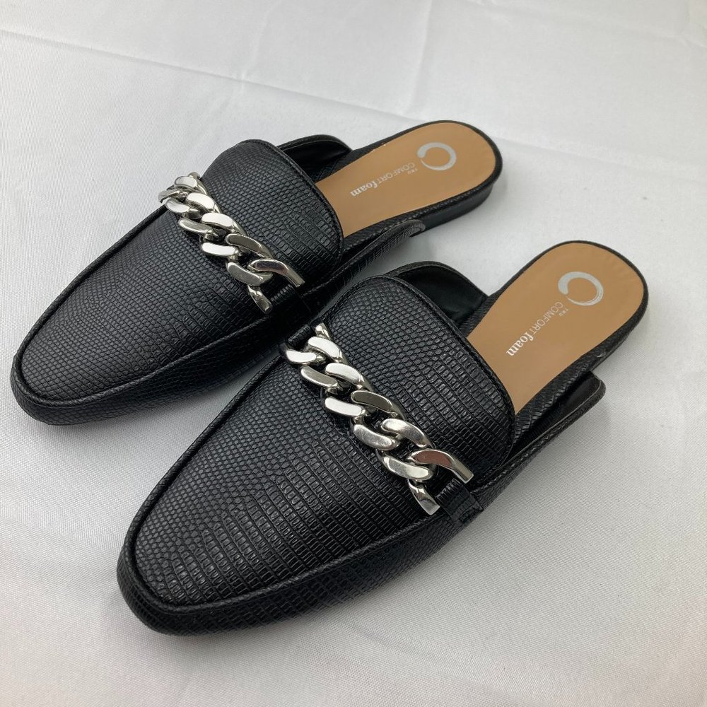 Journee Collection Women's Flat - Size 7 Black/Tan
